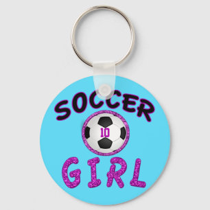 Personalisierte Fußball-Geschenke für Girls oder S Schlüsselanhänger