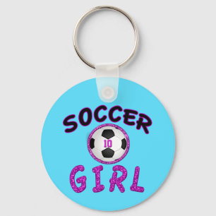 Personalisierte Fußball-Geschenke für Mädchen-Team Schlüsselanhänger