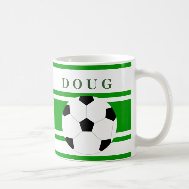 Personalisierte Fußball-Kaffee-Tassen Kaffeetasse (Rechts)