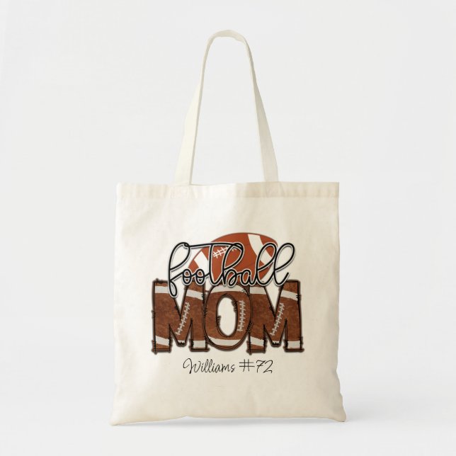 Personalisierte Fußball-Mama Totbeutel Tragetasche (Vorne)