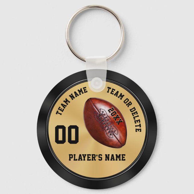 Personalisierte Fußball-Mannschaftsgeschenke, Blac Schlüsselanhänger (Vorderseite)