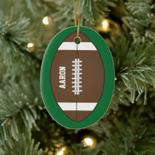 Personalisierte Fußball-Sportgeschenke Keramik Ornament
