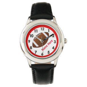 Personalisierte Fußball-Uhren für Jungen Armbanduhr