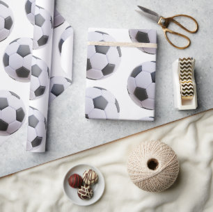 Personalisierte Fußball-Verpackungspapier-Rollen Geschenkpapier