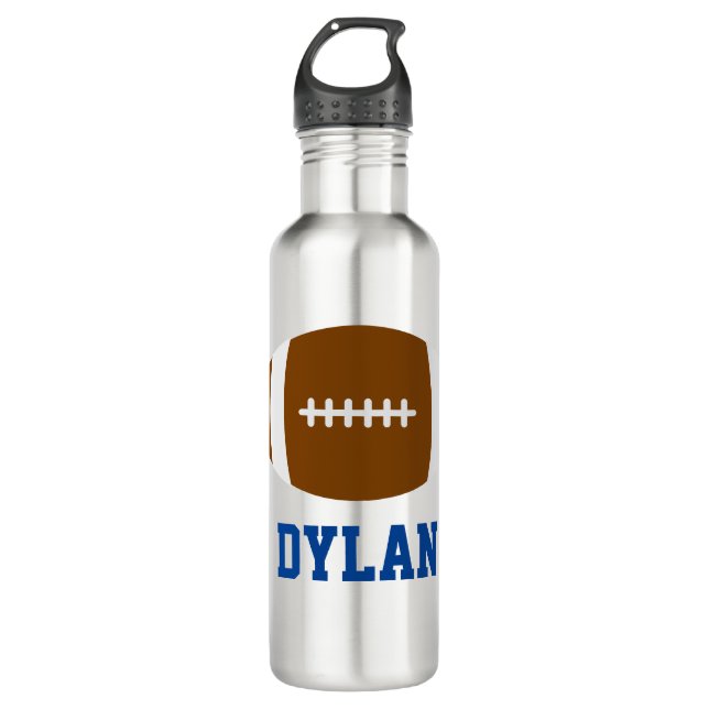 Personalisierte Fußball-Wasserflasche Edelstahlflasche (Vorderseite)