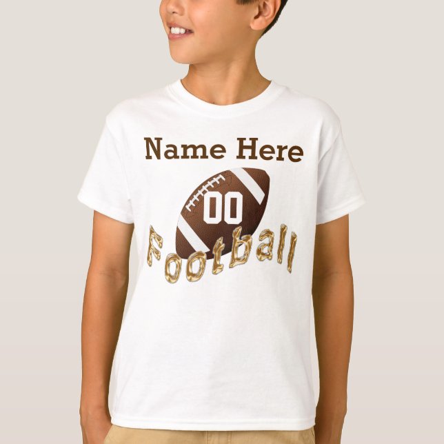 Personalisierte FußballJerseys für Kind-NAMENSzahl T-Shirt (Vorderseite)