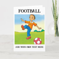 Personalisierte Fußballkarte