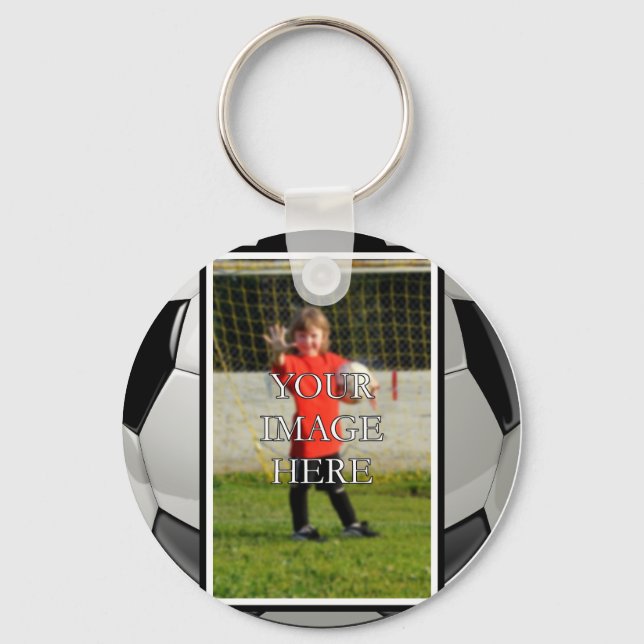 Personalisierte Fußballkette Schlüsselanhänger (Vorderseite)