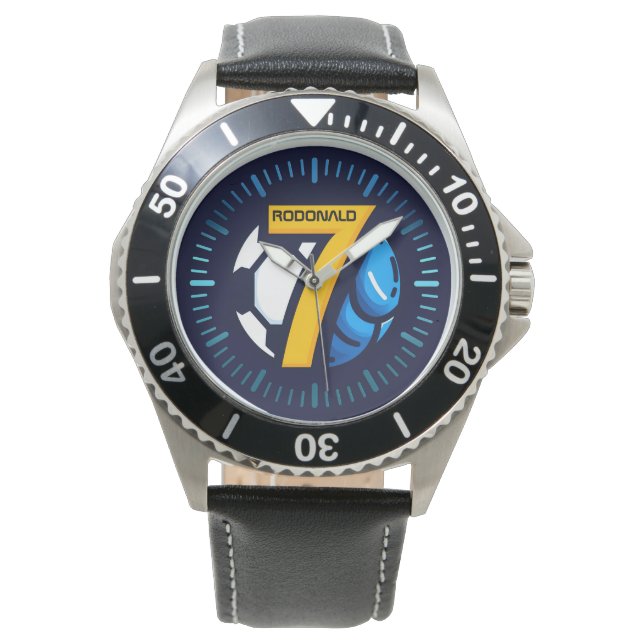 Personalisierte Fußballmeisterschaft, Fußball 7 Armbanduhr (Vorderseite)