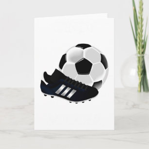 Personalisierte Fußballschuhe T-Shirt  Karte