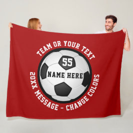 Personalisierte Fußbodenbeläge, rot-weiß Fleecedecke