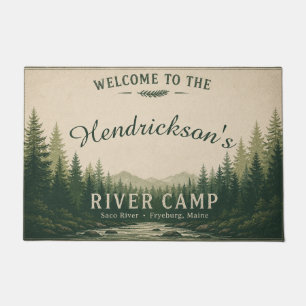 Personalisierte Fußmatte für das Saco River Camp