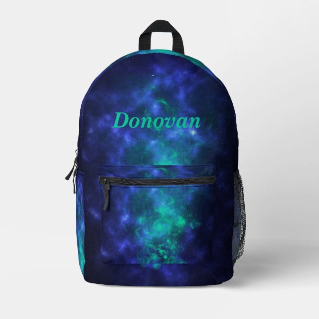 Personalisierte Galaxie Bedruckter Rucksack (Vorderseite)