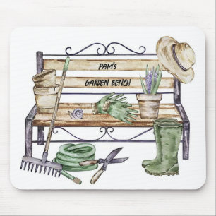 Personalisierte Gartenbank Mousepad