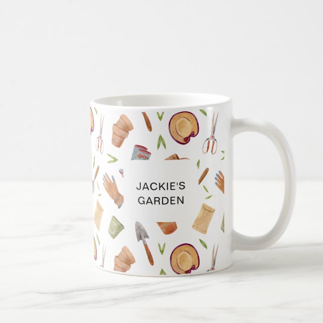 Personalisierte Gartenwerkzeuge Kaffeetasse (Rechts)