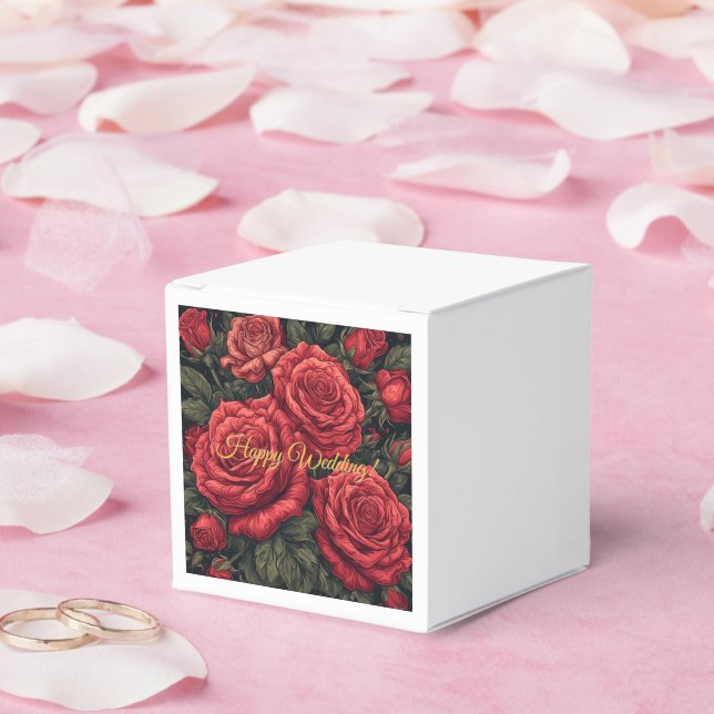 Personalisierte Gastgeschenk Hochzeiten - Blumenmu Geschenkschachtel (Hochzeit)