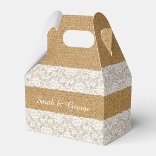 Personalisierte Gastgeschenk Hochzeiten in der Bur Geschenkschachtel