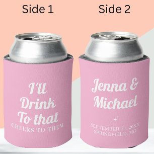Personalisierte Gastgeschenke für Hochzeiten Dosenkühler