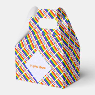 Personalisierte Gay Pride LGBTQ-Dachziegel Geschenkschachtel