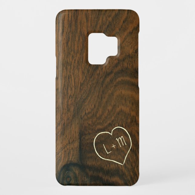 Personalisierte gealterte hölzerne Case-Mate samsung galaxy hülle (Rückseite)
