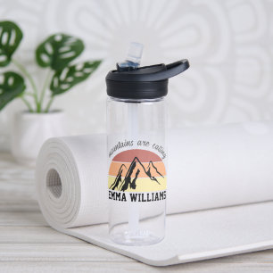 Personalisierte "Gebirge rufen" Wasserflasche Trinkflasche