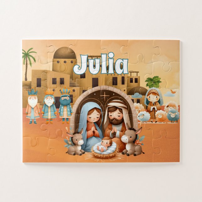 Personalisierte Geburt Christi  (Horizontal)