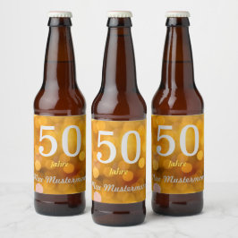 personalisierte Geburtstag Bierflaschenetikett