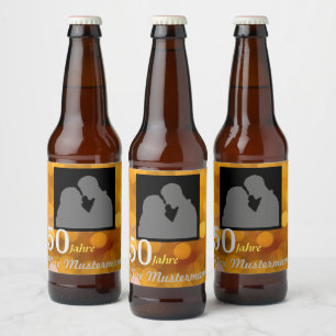 personalisierte Geburtstag Bierflaschenetikett