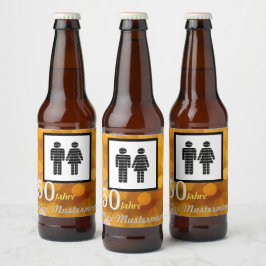 personalisierte Geburtstag Bierflaschenetikett