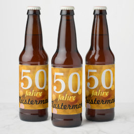 personalisierte Geburtstag Bierflaschenetikett