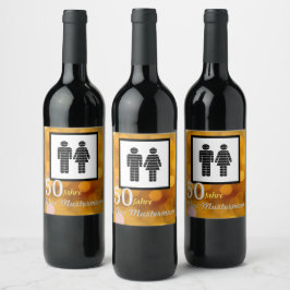 personalisierte Geburtstag Weinetikett