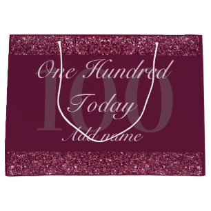 Personalisierte Geburtstagsgeschenk-Tasche Große Geschenktüte