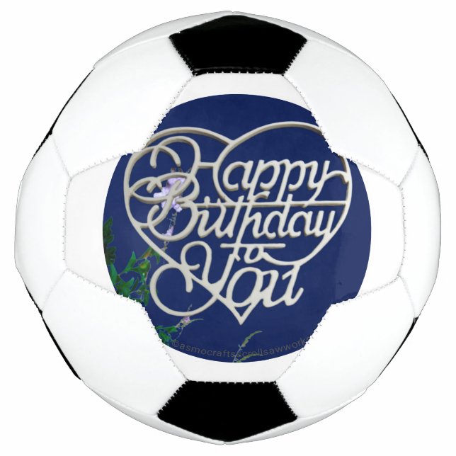 Personalisierte Geburtstagsgeschenke Fußball (Vorderseite)