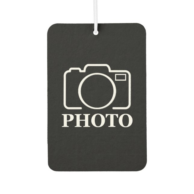 Personalisierte Geburtstagsgeschenkidee Hochladen  Autolufterfrischer (Vorderseite)