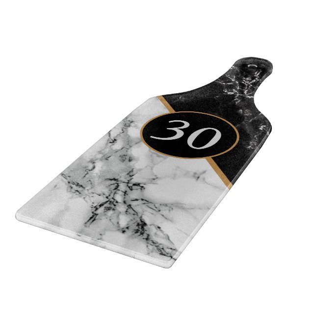 Personalisierte Geburtstagsgeschenktafel Schneidebrett (Ecke)