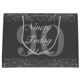 Personalisierte Geburtstagsgeschenktasche 90. Große Geschenktüte