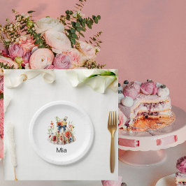 Personalisierte Geburtstagsparty der Kleidung II Pappteller