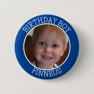Personalisierte Geburtstagsparty für Boy Name und  Button