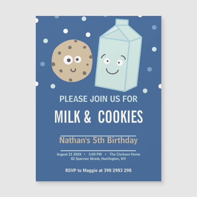 Personalisierte Geburtstagsparty Magneteinladung (Vorderseite)