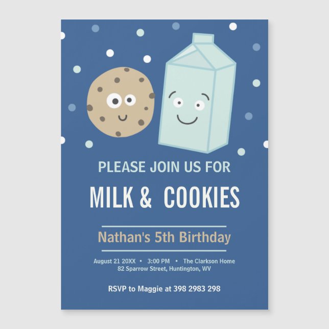 Personalisierte Geburtstagsparty Magneteinladung (Vorderseite)