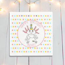 Personalisierte Geburtstagsparty von Axolotl Theme