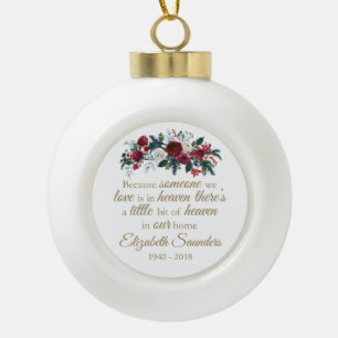Personalisierte Gedenkgeschenke   Himmel auf unser Keramik Kugel-Ornament