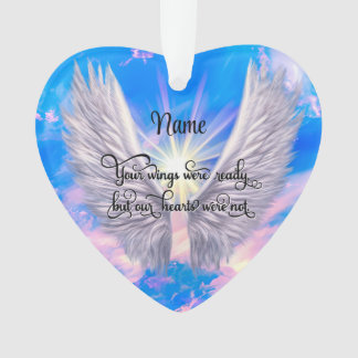 Personalisierte Gedenkstätte Ornament Engel Wings 