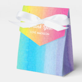 Personalisierte Gefälligkeitsbox für Aquarellbogen Geschenkschachtel