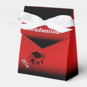 Personalisierte Gefälligkeitsbox in Schwarz und Ro Geschenkschachtel
