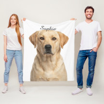 Personalisierte Gelb Labrador-Porträt Haustier-Fot