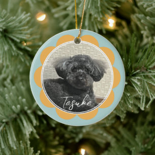 Personalisierte geliebte Pelz Baby-Blume Keramik Ornament