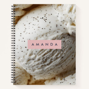 Personalisierte Gemütlichkeit Vanilla Besichtigung Notizbuch