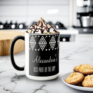 Personalisierte geometrische Dreiecke Tasse