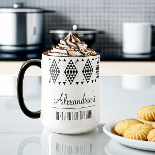 Personalisierte geometrische Dreiecke Tasse